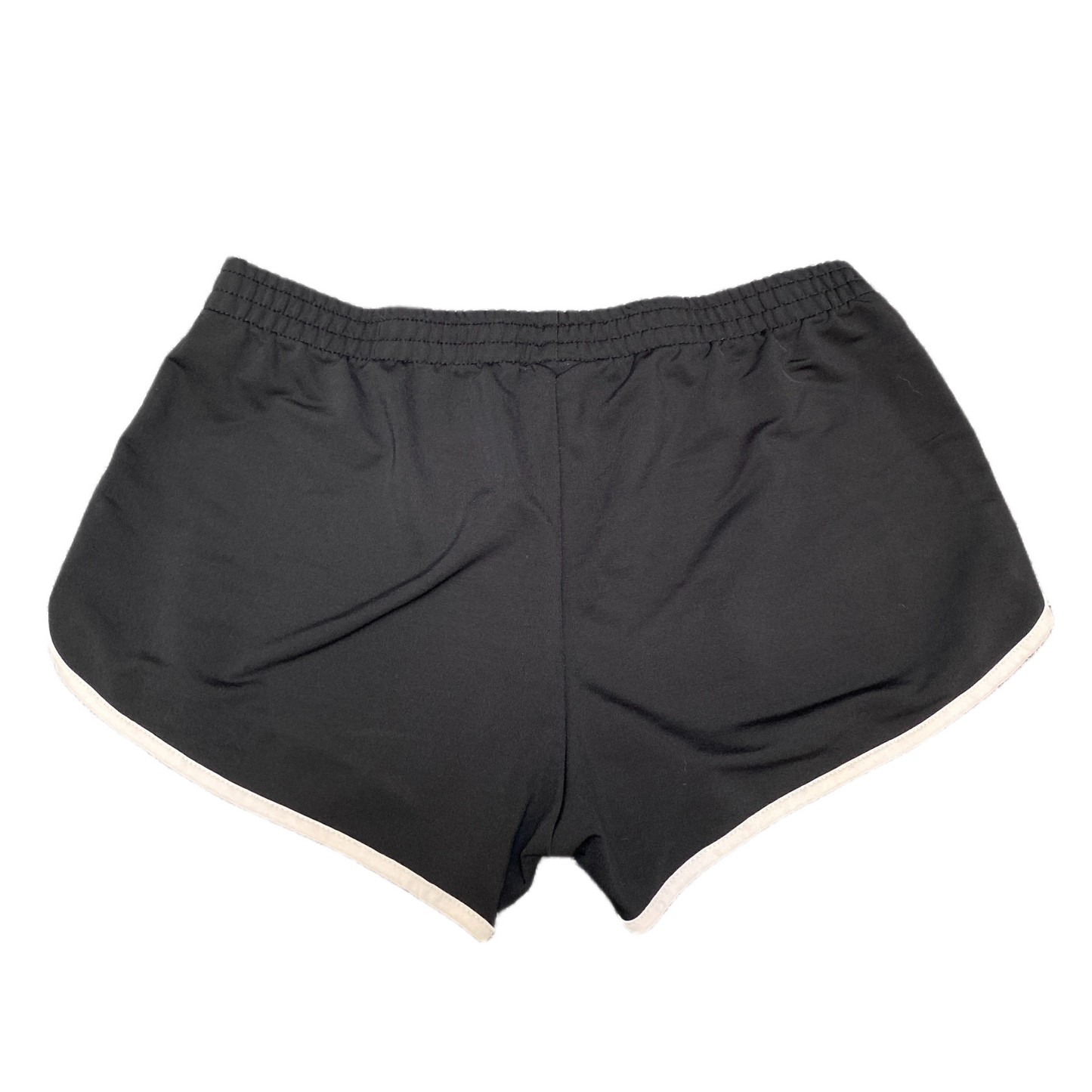 Running Sprinter Shorts Womens L 30" Waist Black Athletic Dolphin Hem Pull On