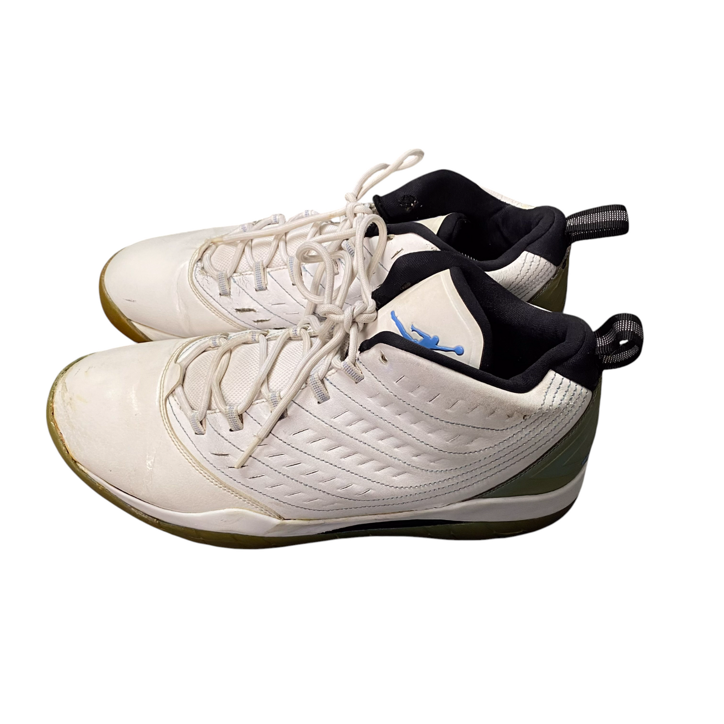 Jordan Velocity Trainers Sneakers Mens 11 White Leather Athletic Logo 688975-117