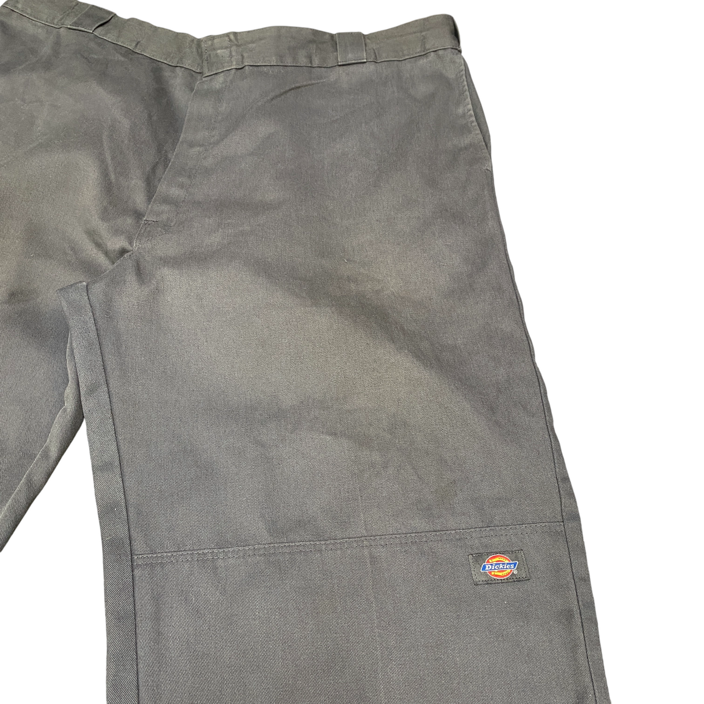 Dickies Work Pants Mens 40" Waist Grey Loose Fit Double Knee Comfort Waistband