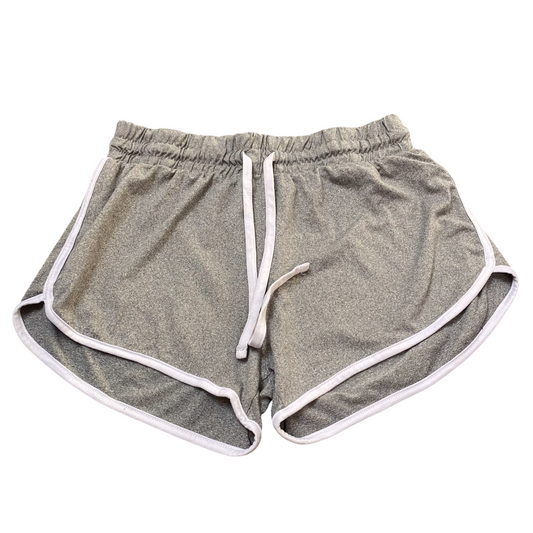 Rue21 Sprinter Running Shorts L Grey Heather Elastic Waist Drawstring Athletic