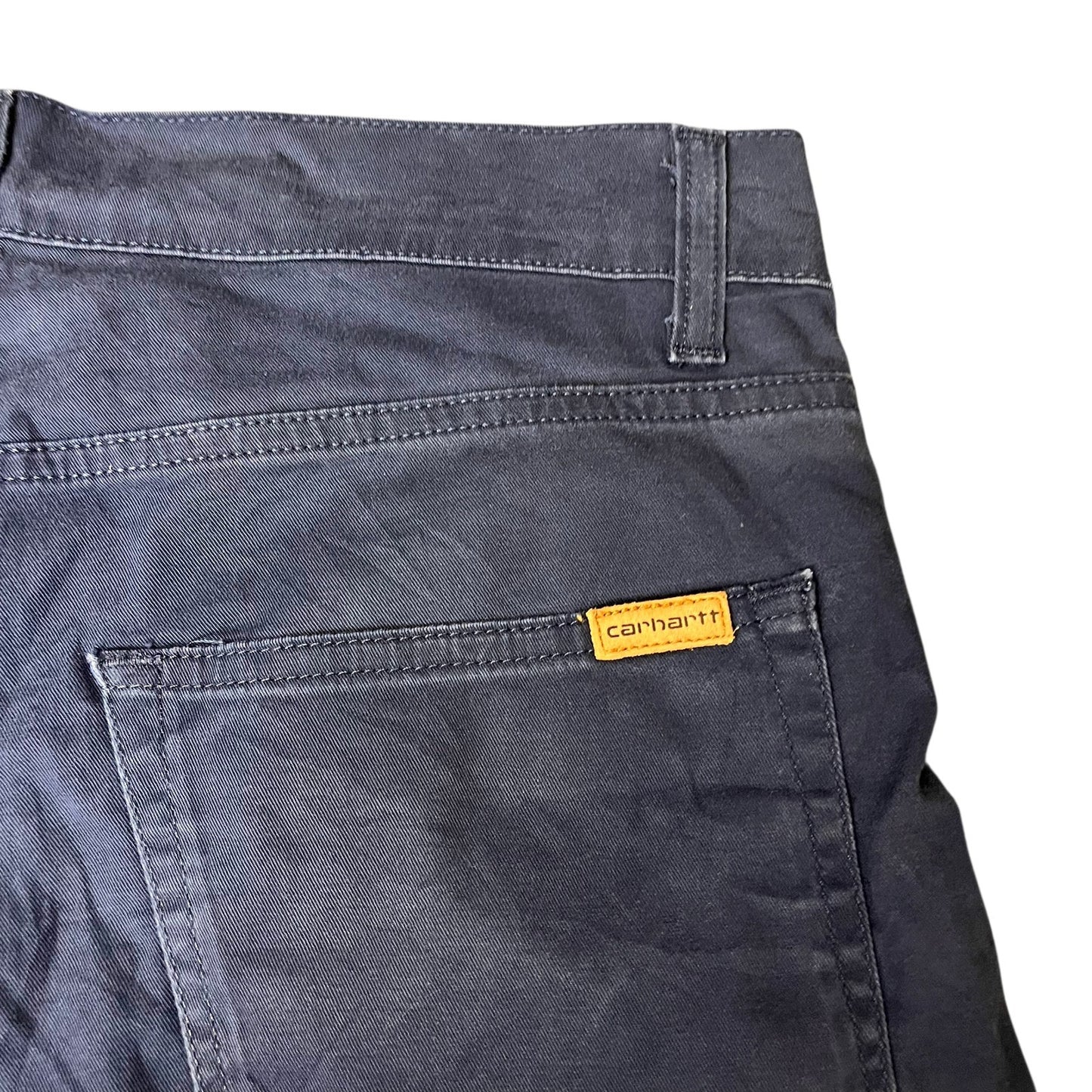 Carhartt Swell Short Fits as Mens L 33" Waist Navy Dark Wash Classic 5-Pockets