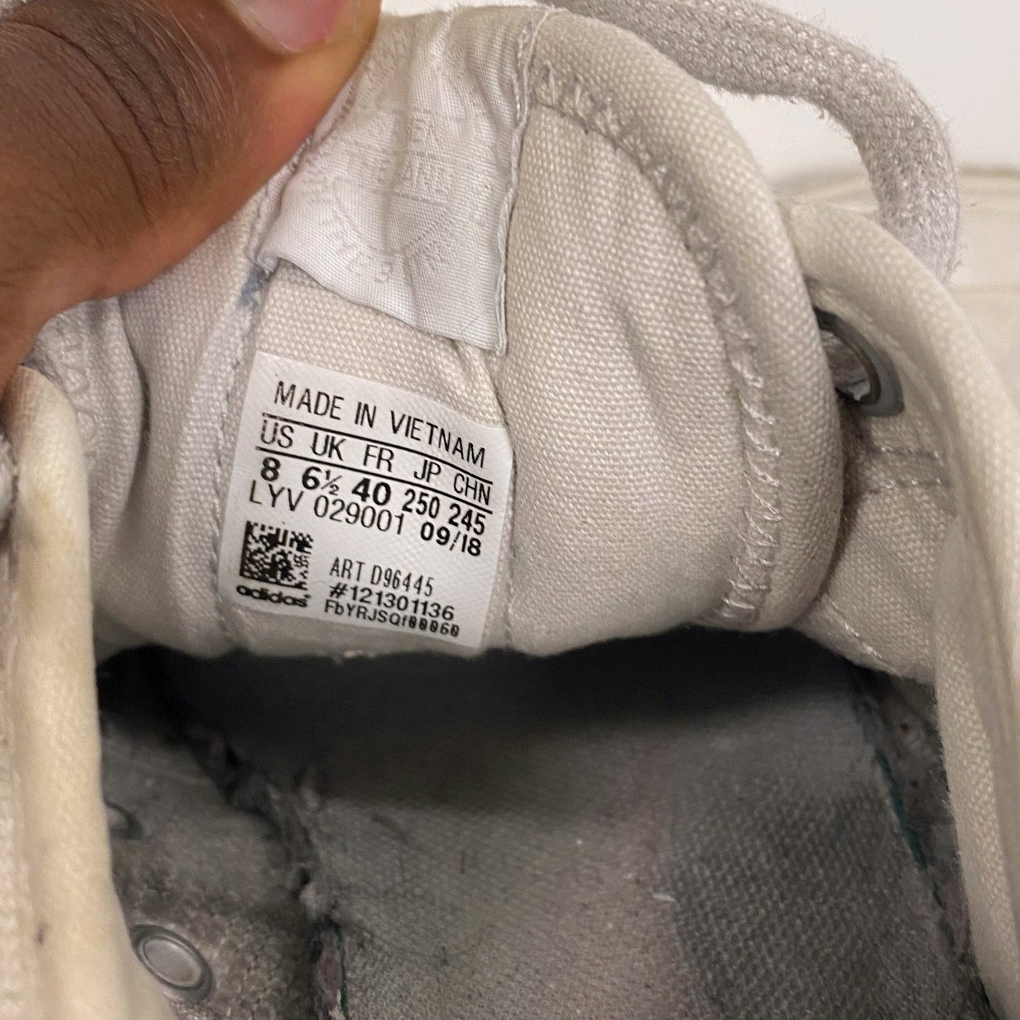 adidas 3 Stripes Trainers Sneakers Men's UK 6.5 Grey Lace Up