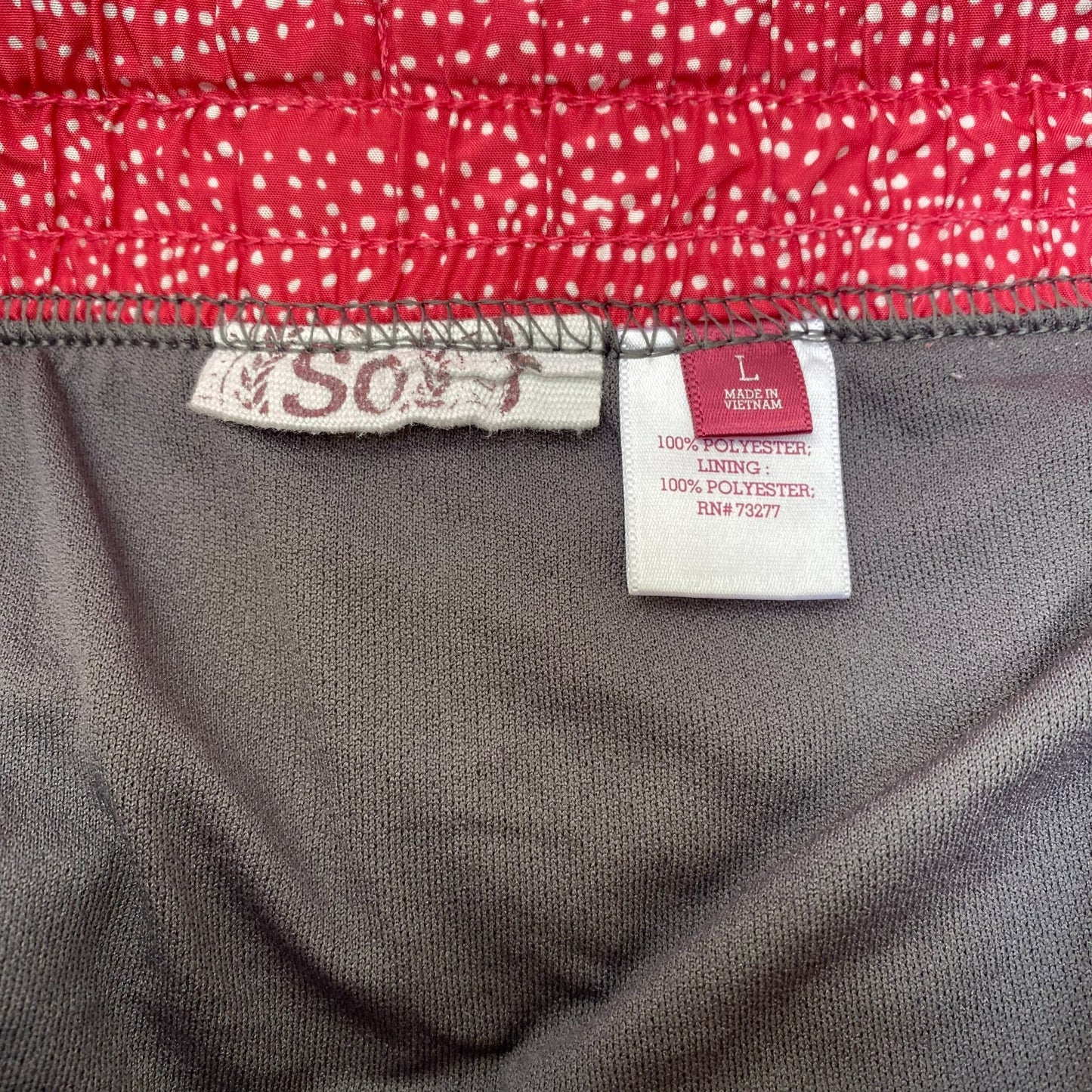 Running Sprinter Shorts Womens Large Grey Athletic Gym Fit Drawstring Waist