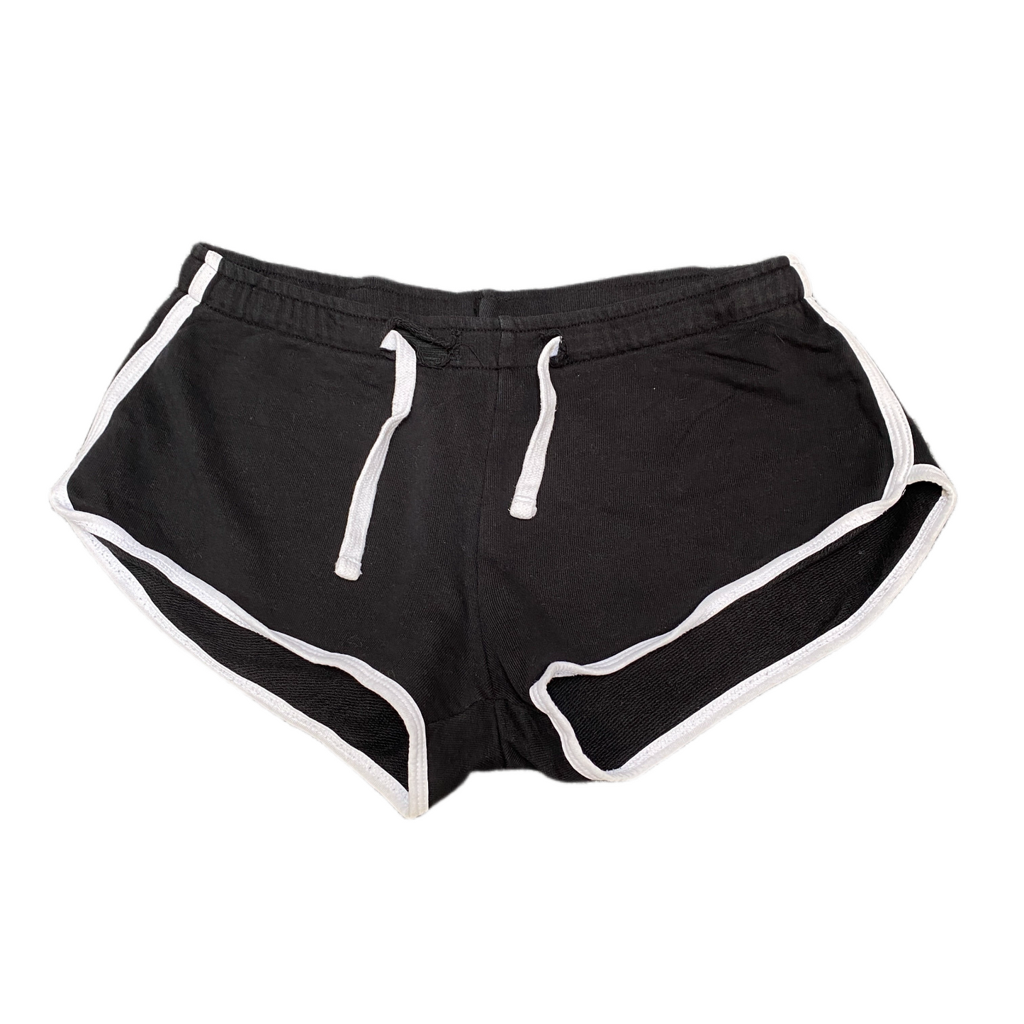 Running Sprinter Shorts Womens S 29" Waist Black Athletic Gym Workout Drawstring