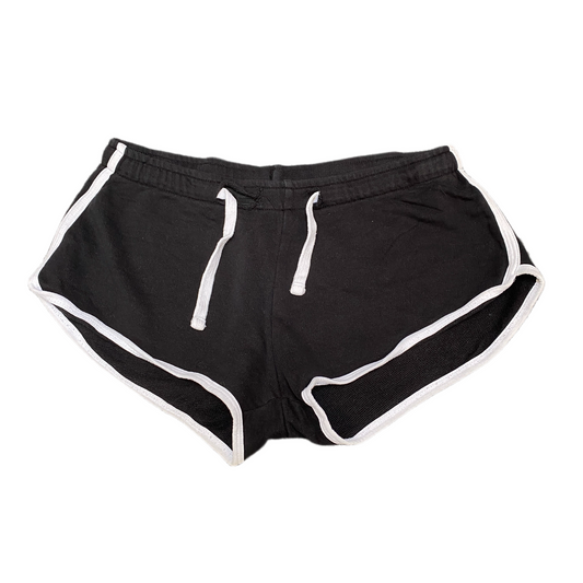Running Sprinter Shorts Womens S 29" Waist Black Athletic Gym Workout Drawstring