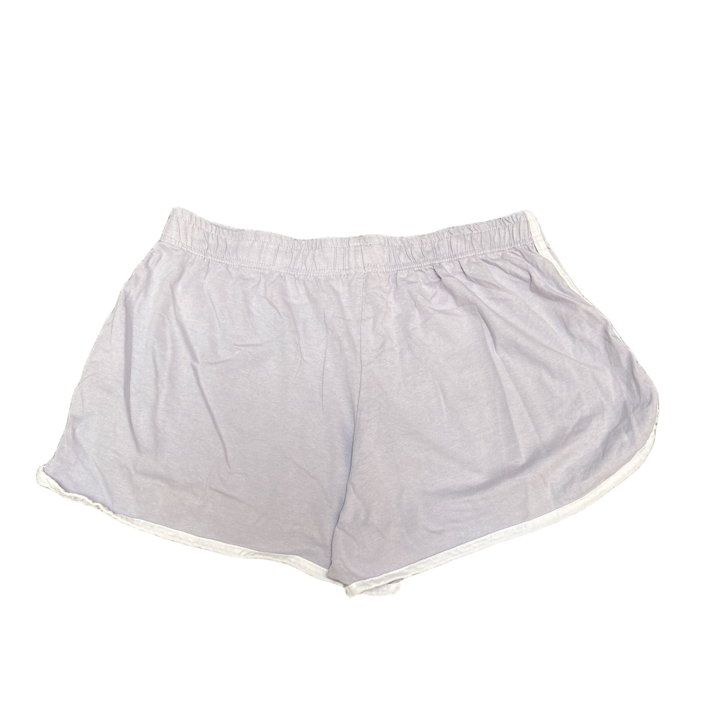 Running Sprinter Shorts Women L 29" Waist Grey Athletic Gym Workout Dolphin Hem