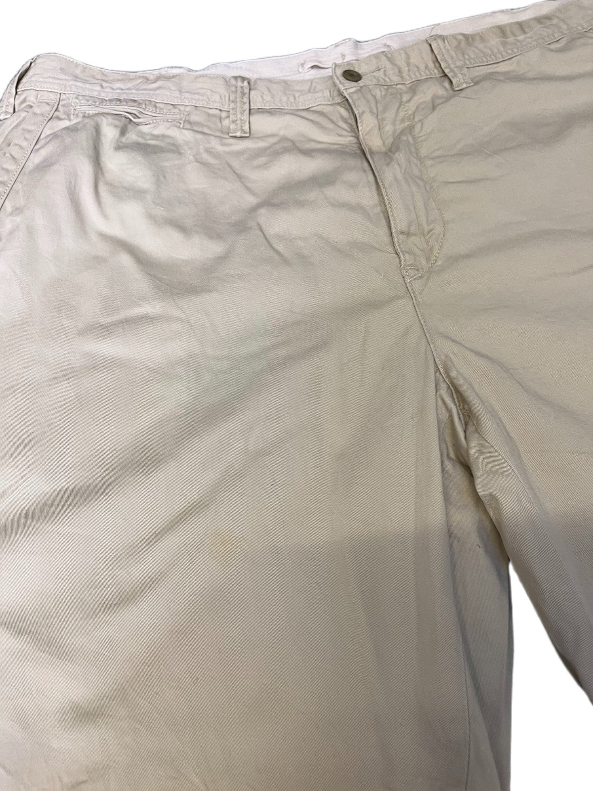 Ralph Lauren Classic Chino Shorts Fits as Mens XL 43" Waist Khaki Relaxed Fit