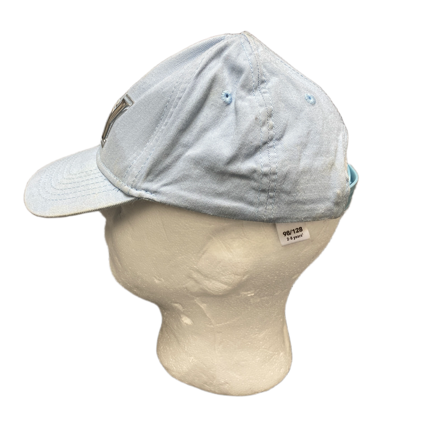 Dopo Dopo Baseball Cap Boys 2-8 Years Old Blue Denim Embroidered NY Snapback Hat