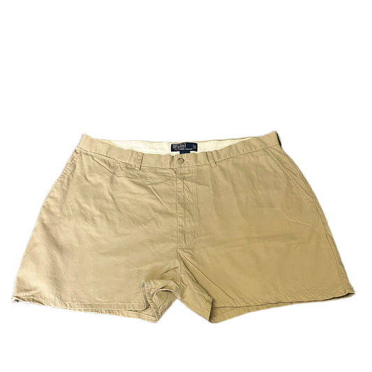 Polo Ralph Lauren Chino Shorts Fits as Mens X-Large 40" Waist Tan Flat Front