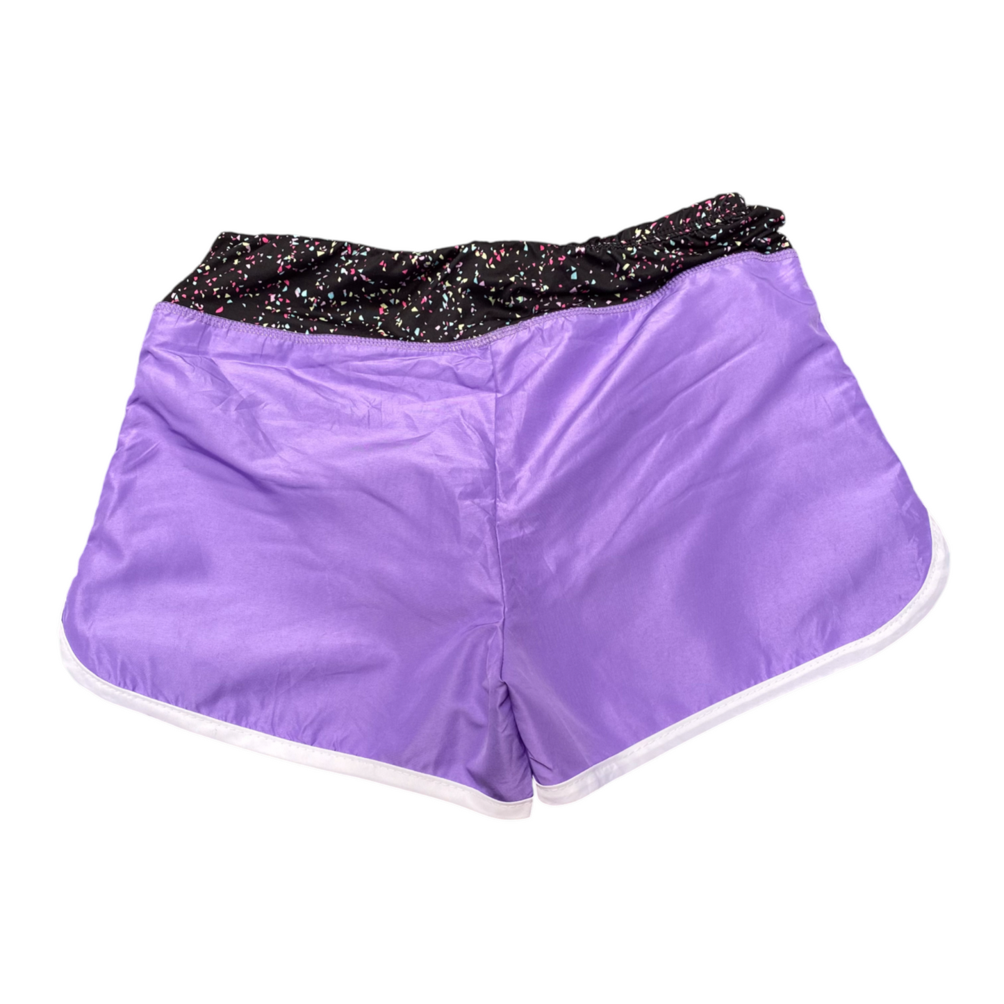 Skechers Running Shorts Womens 26W Purple Pink Athletic Elastic Waist Lined K2