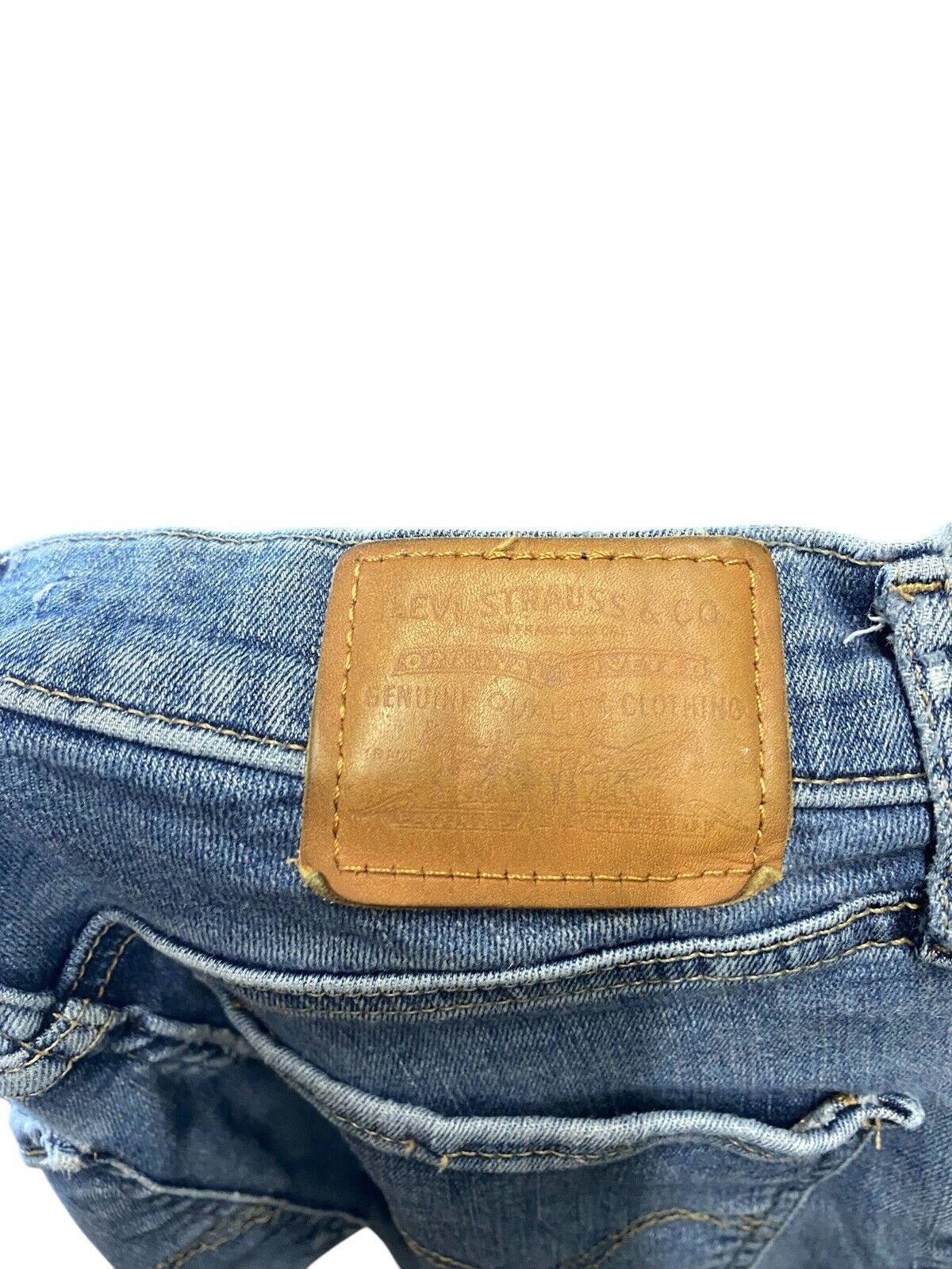 Levi's Jeans Womens 24W 30L Blue Denim Red Tab High Rise Slim Fit Skinny Preppy