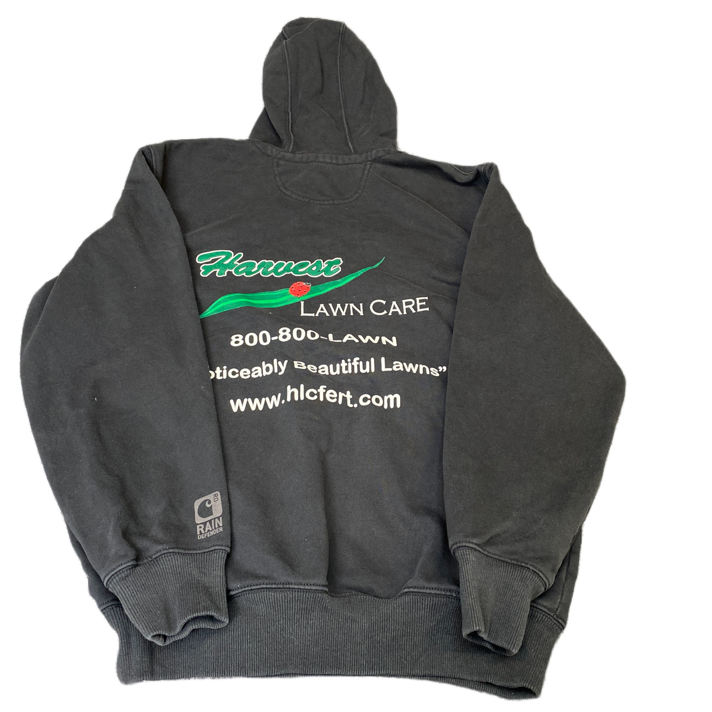Carhartt Hoodie Mens Medium Black Original Fit Fleece Lined Long Sleeve Pullover
