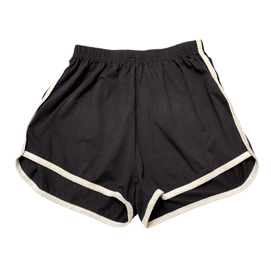 Womens Sprinter Running Shorts 23W Black Dark Wash Elastic Waist Athletic Fit