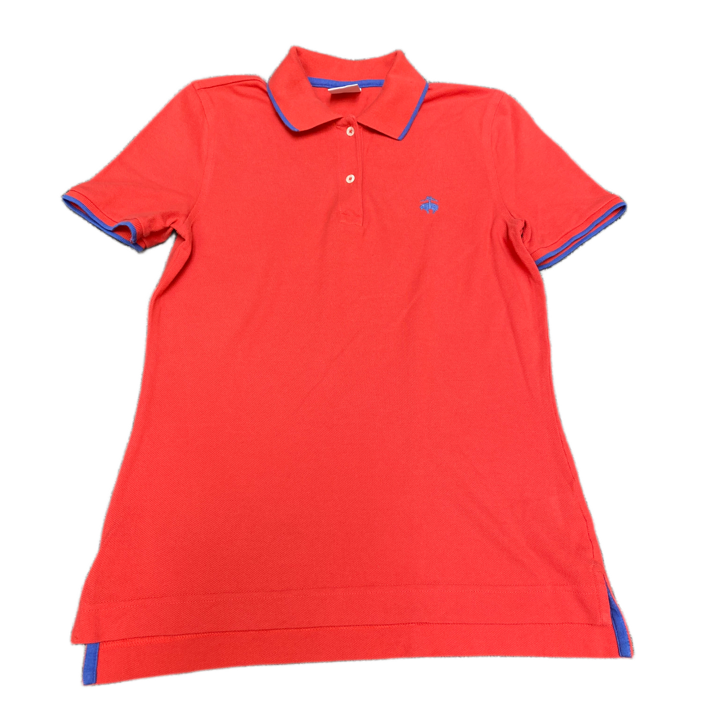 Brooks Brothers Polo Shirt Girls XS Orange Original Fit Golf Performance Popover
