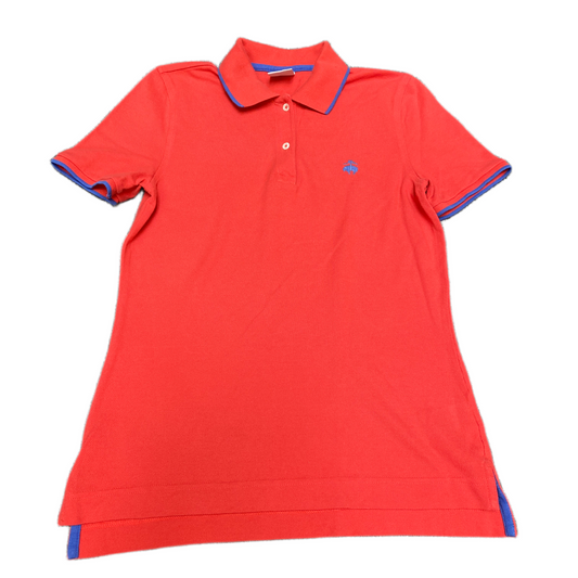 Brooks Brothers Polo Shirt Girls XS Orange Original Fit Golf Performance Popover