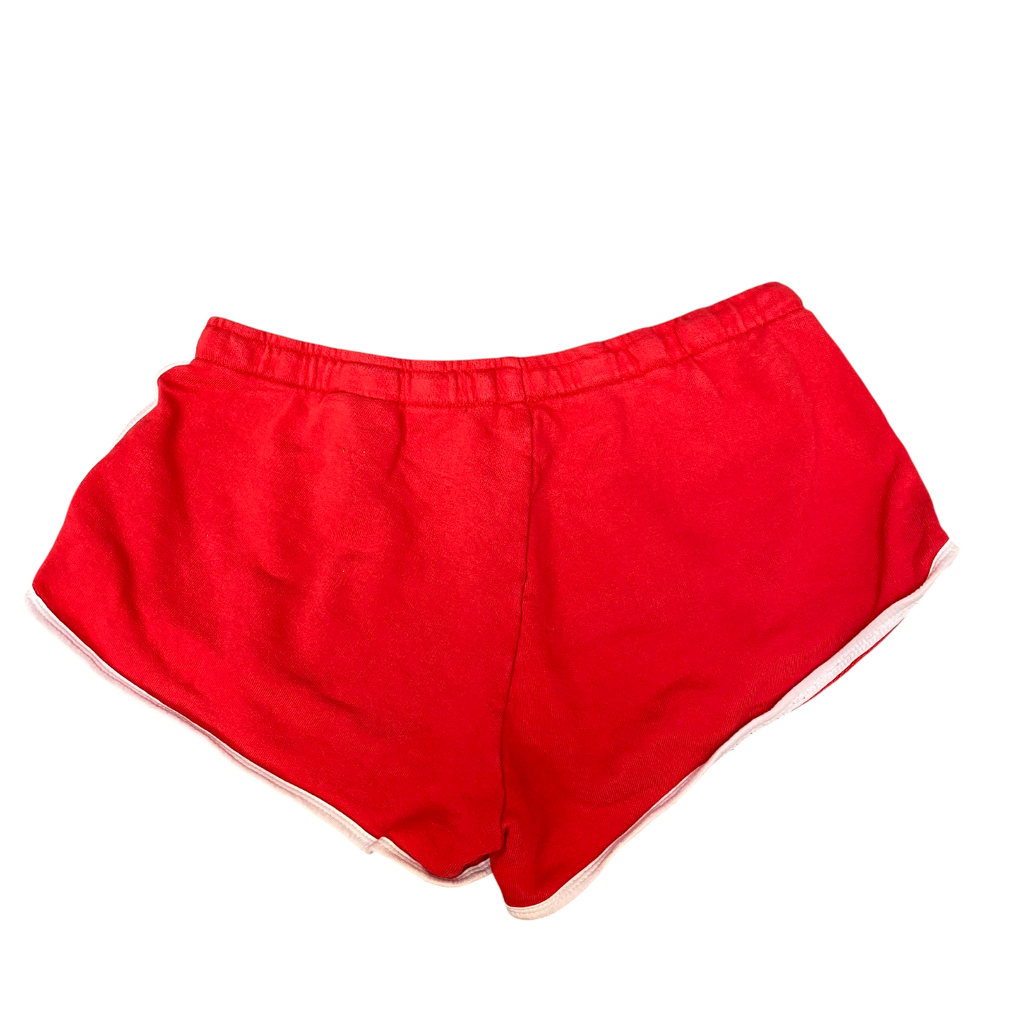 Running Sprinter Shorts Women XL Red Athletic Fit Workout Drawstring Dolphin Hem