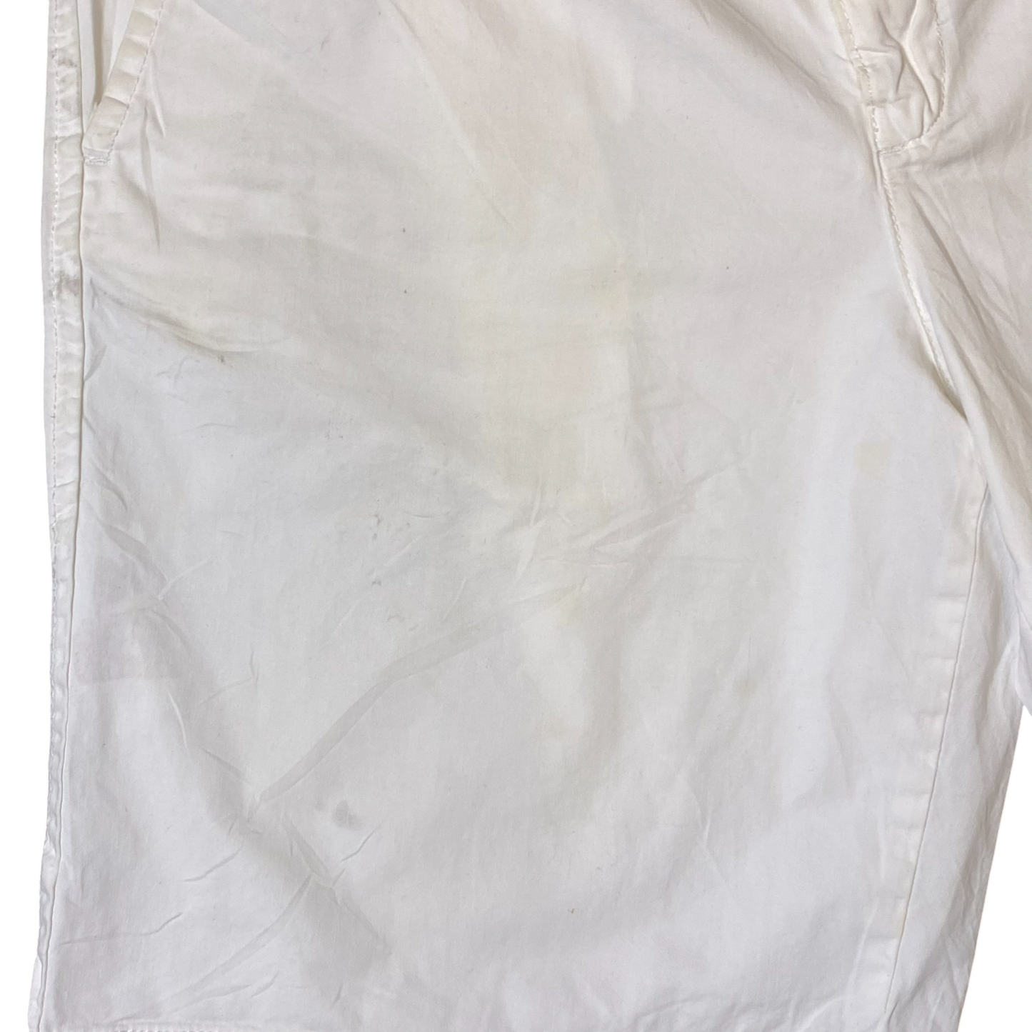 Tommy Hilfiger Chino Shorts Mens 27W 8L White Classic Stretch Flat Front Preppy