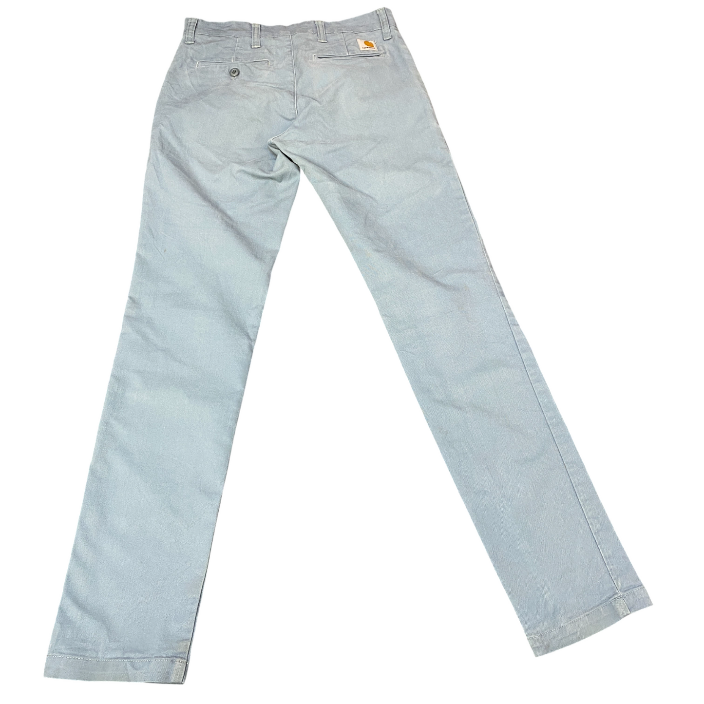 Carhartt WIP Sid Pants Womens Medium Blue Workwear Stretch Slim Fit Straight Leg