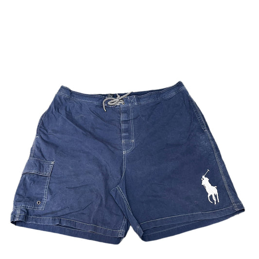 Polo Ralph Lauren Board Shorts Fits as Mens XL 41" Waist Blue Utility Drawstring