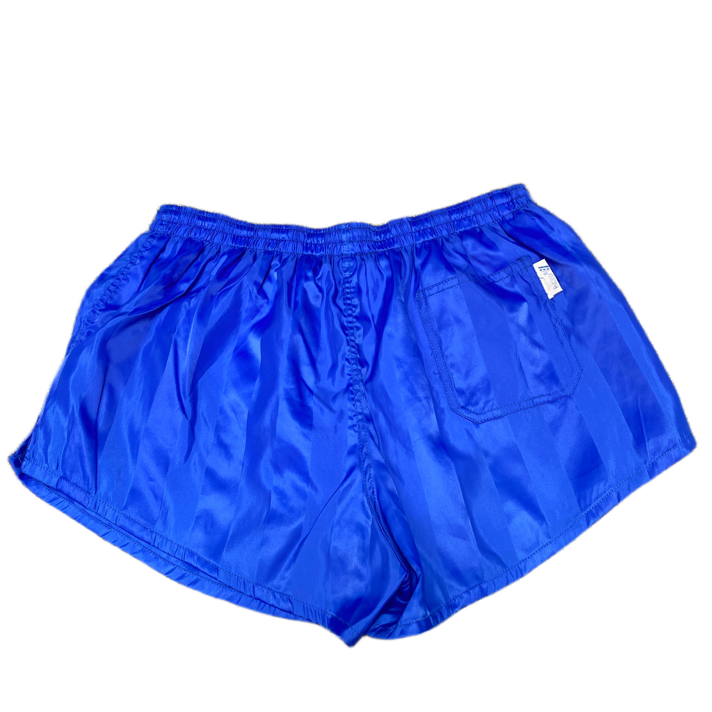 Running Sprinter Shorts Womens S 28" Waist Blue Athletic Gym Workout Dolphin Hem