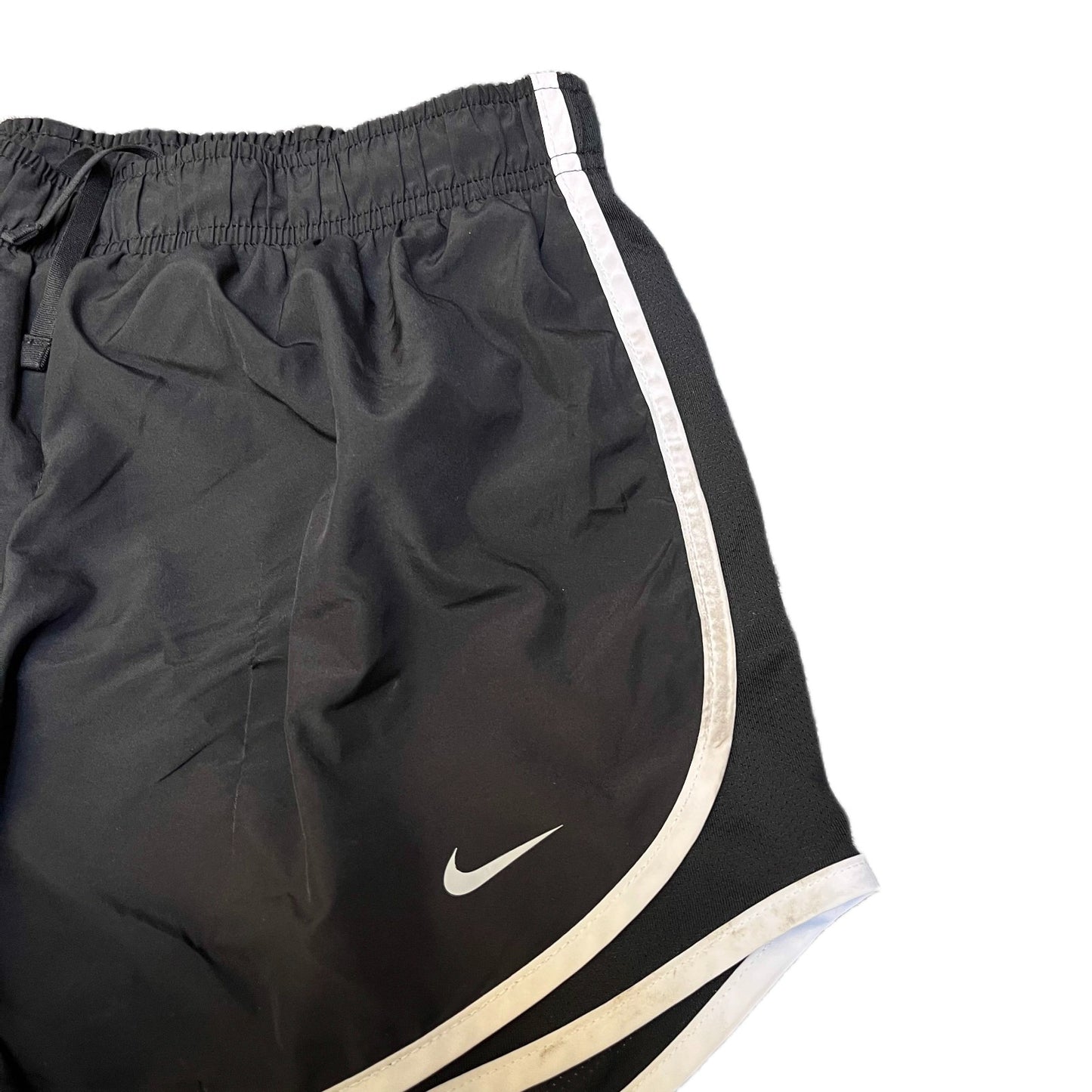 Nike Running Sprinter Shorts Fits as Womens Small 28" Waist Black Dolphin Hem