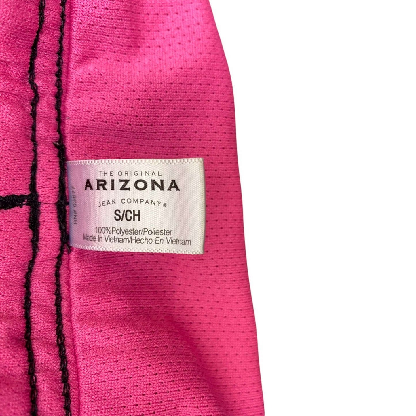 Arizona Sprinter Shorts Womens Small Black Pink Gym Training Elastic Waist