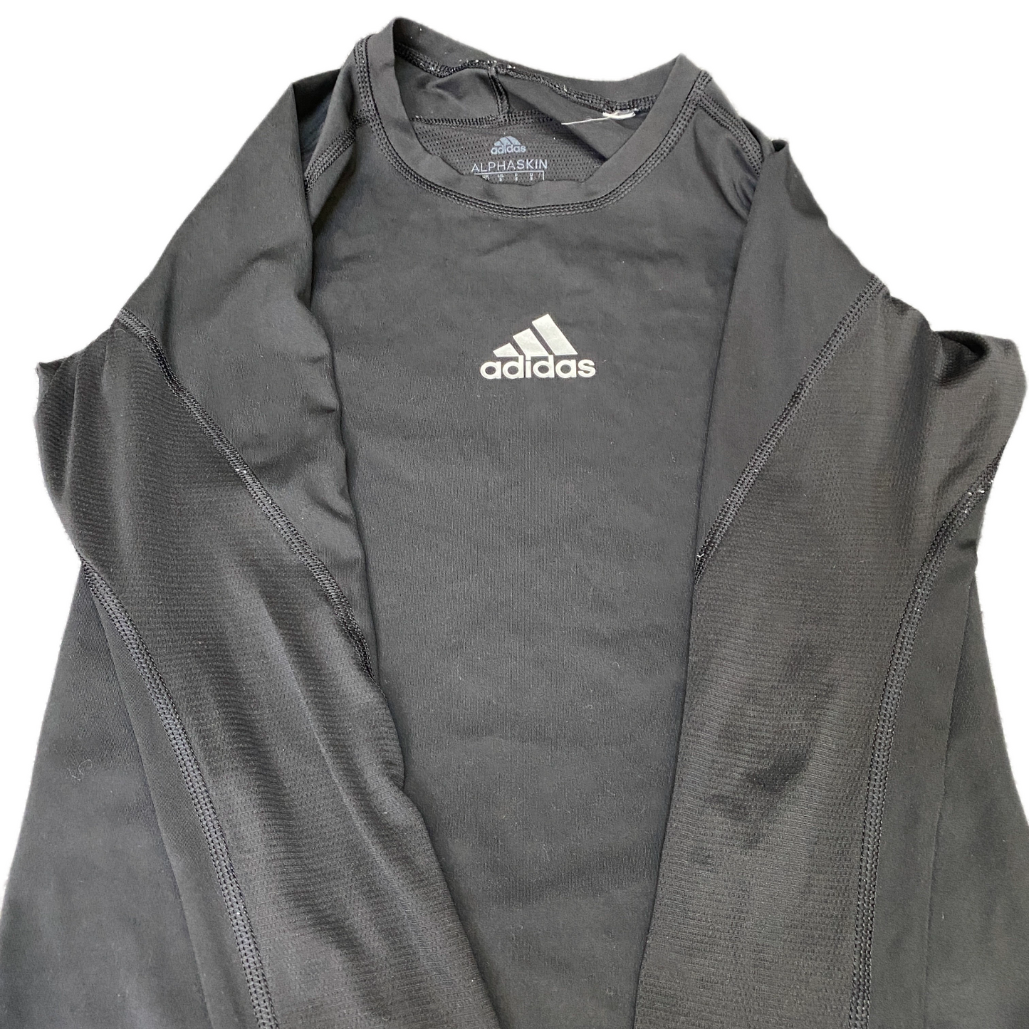 Adidas Aeroready Alphaskin Compression Top Womens S Black Long Sleeve Pullover