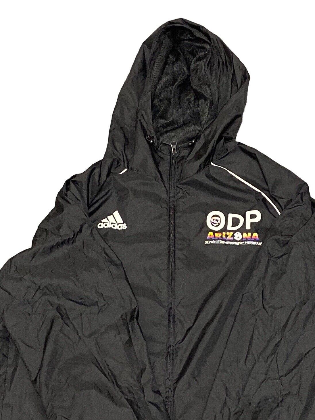 Adidas Arizona Lightweight Zip Up Hooded Jacket Black Mens L