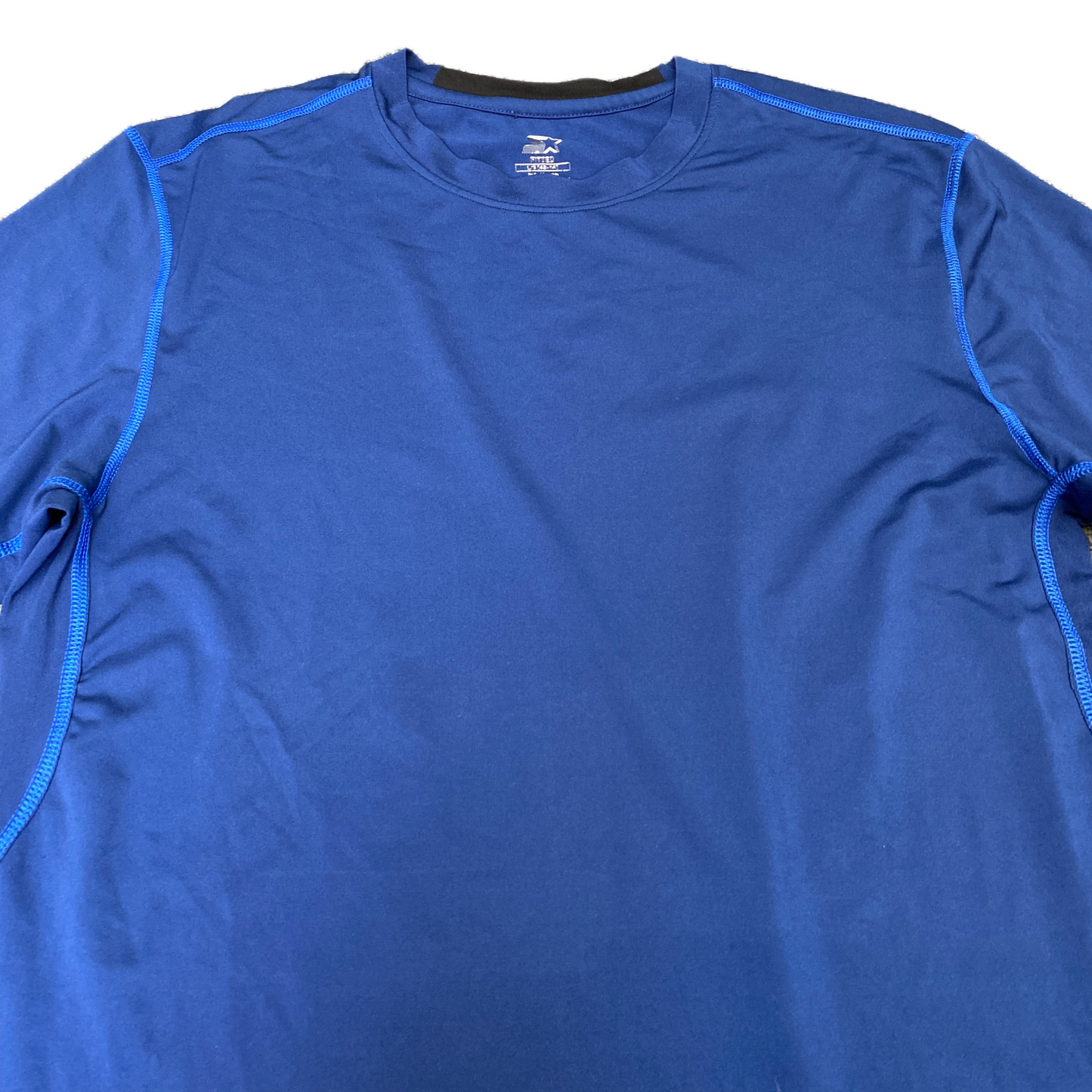 Starter Dri-Star Athletic T-Shirt Men Medium Blue Stretch Crew Neck Pullover Tee