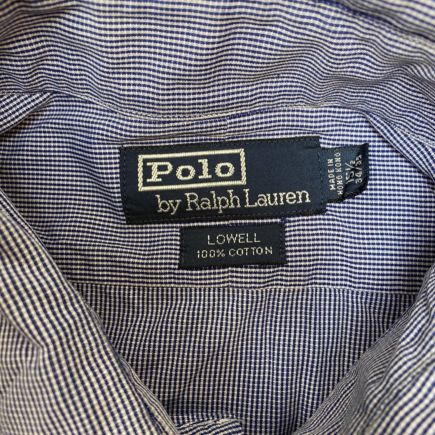 Polo Ralph Lauren Formal Shirt Mens M Blue Striped Lowell Pony Logo Button Down