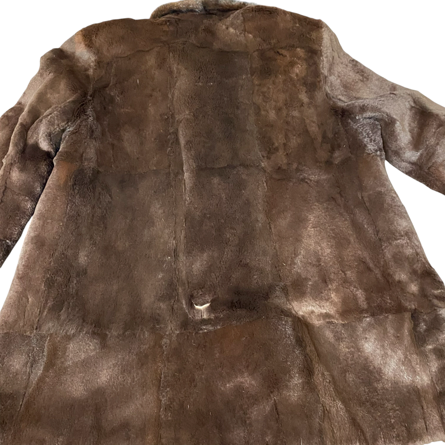 Kara Trutnov Mint Faux Fur Coat Womens Large Brown Cozy Warm Winter Shawl Collar