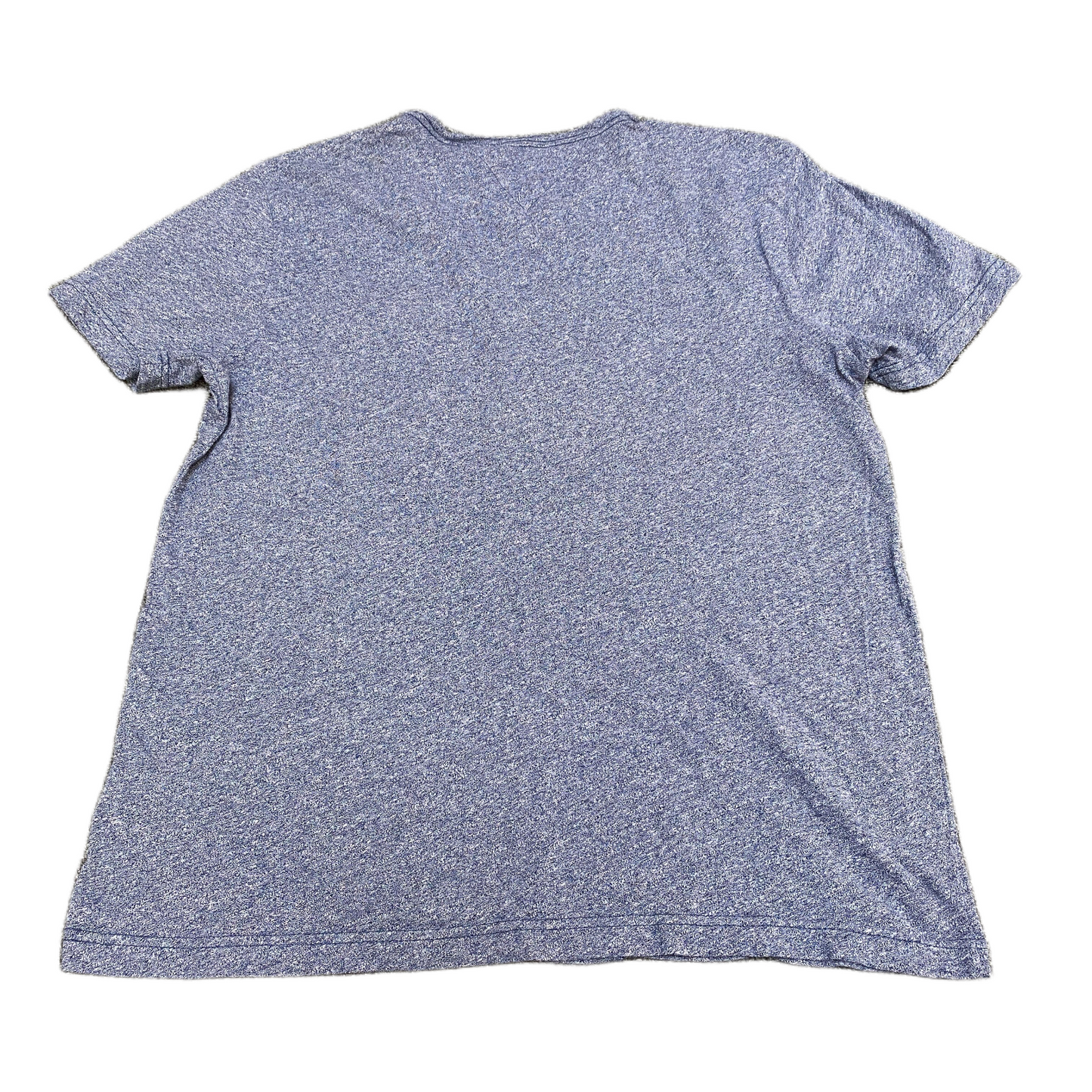 Tommy Hilfiger Shirt Mens L Blue Heather Relaxed Fit Single Pocket Crew Neck Tee