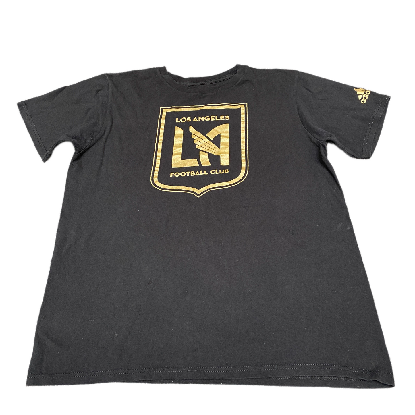 Adidas The Go-To T-Shirt Women Medium Black Los Angeles FC Graphic Crew Neck Tee