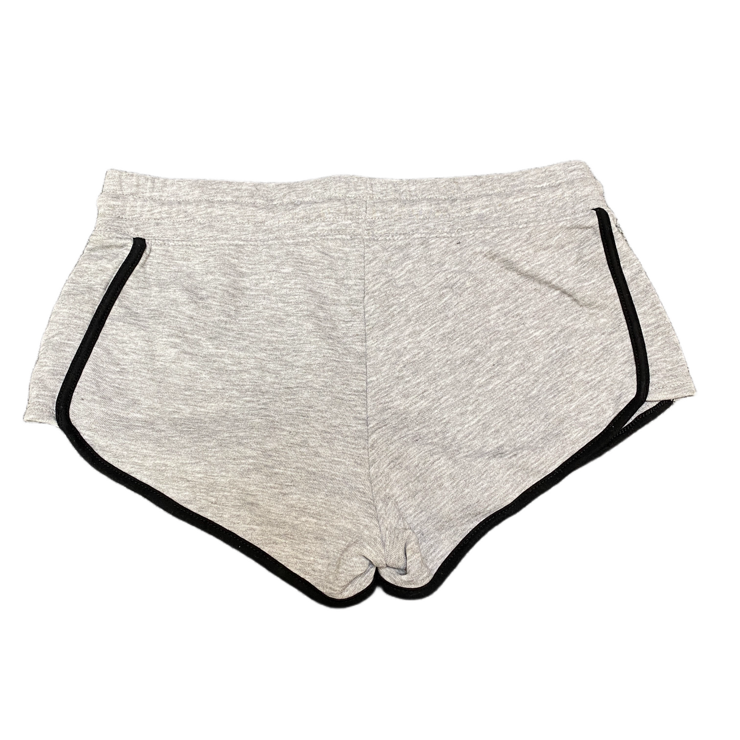 Running Sprinter Shorts Womens XS 29" Waist Grey Stretch Drawstring Dolphin Hem