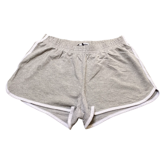 RT Sprinter Running Shorts 34W Grey Heather Elastic Waist Athletic Gym Fit