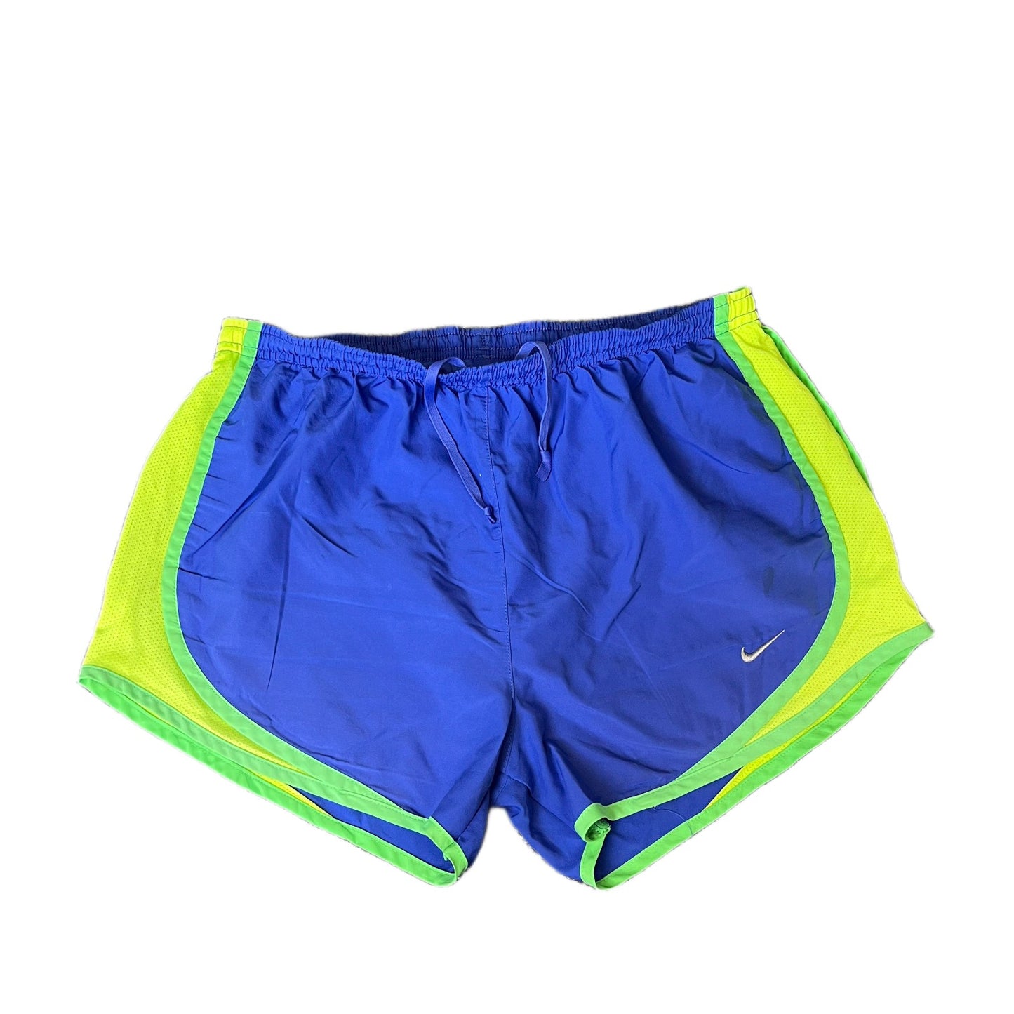 Nike Running Sprinter Shorts Fits as Womens S 28" Waist Blue Workout Dolphin Hem