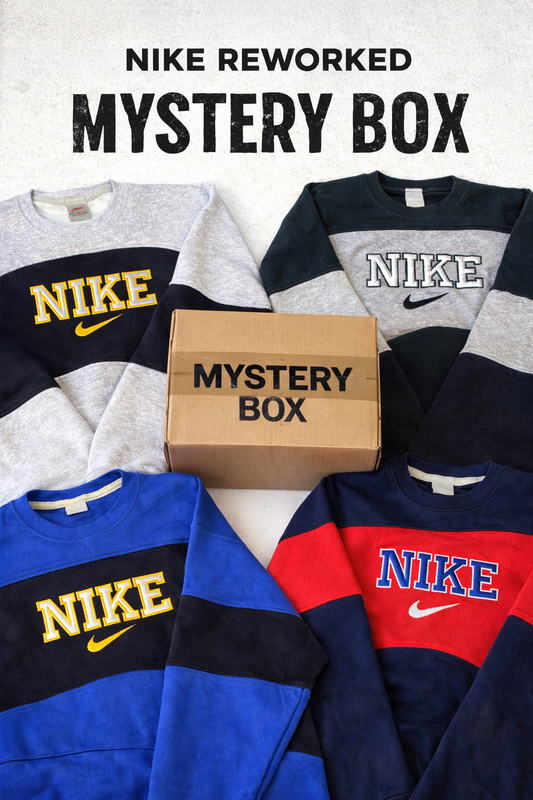 Nike Reworked Sweatshirt Mystery Box, Colour Panels, Sizes S to XL