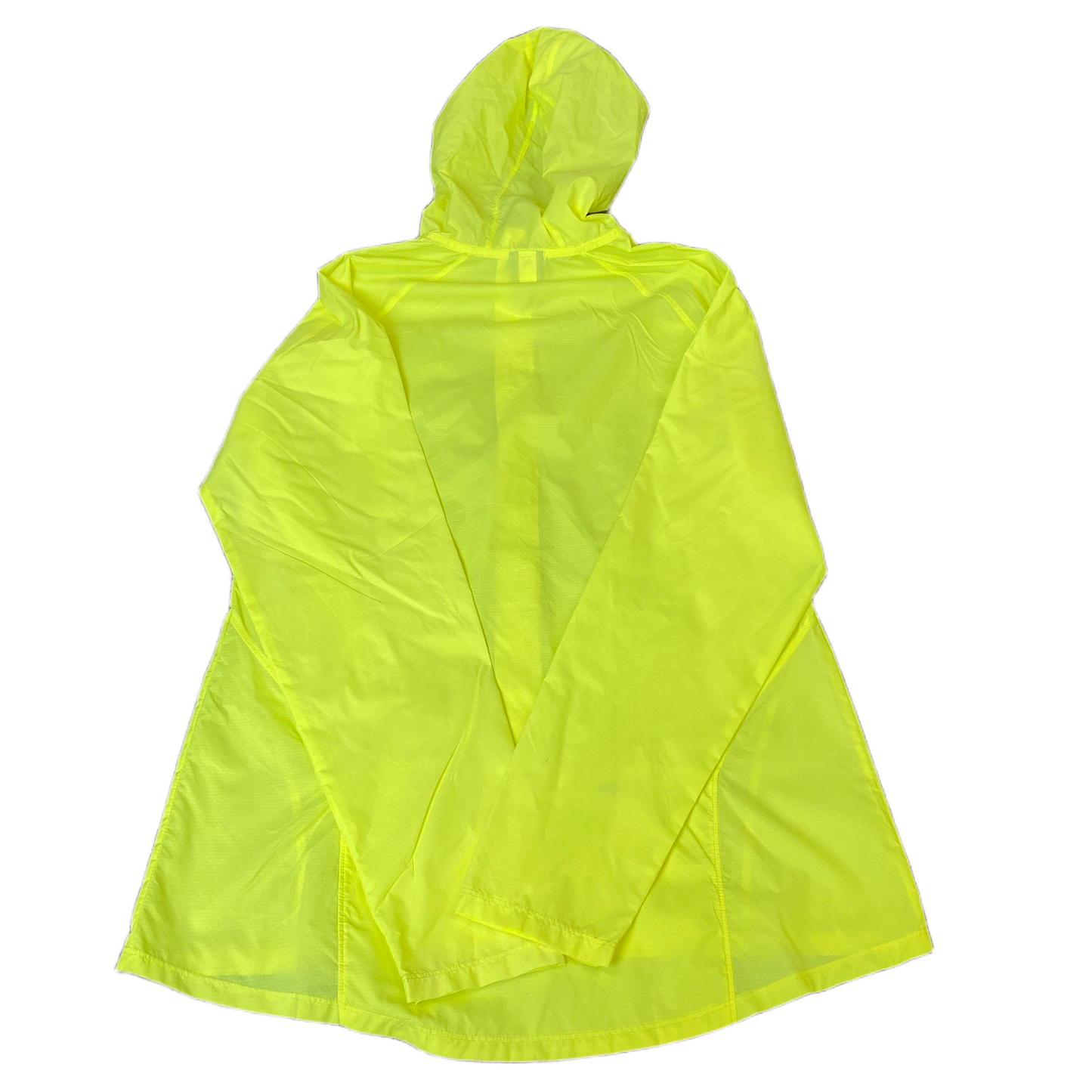 Champion Hooded Rain Jacket Mens Medium Green Lightweight Long Sleeve Full Zip