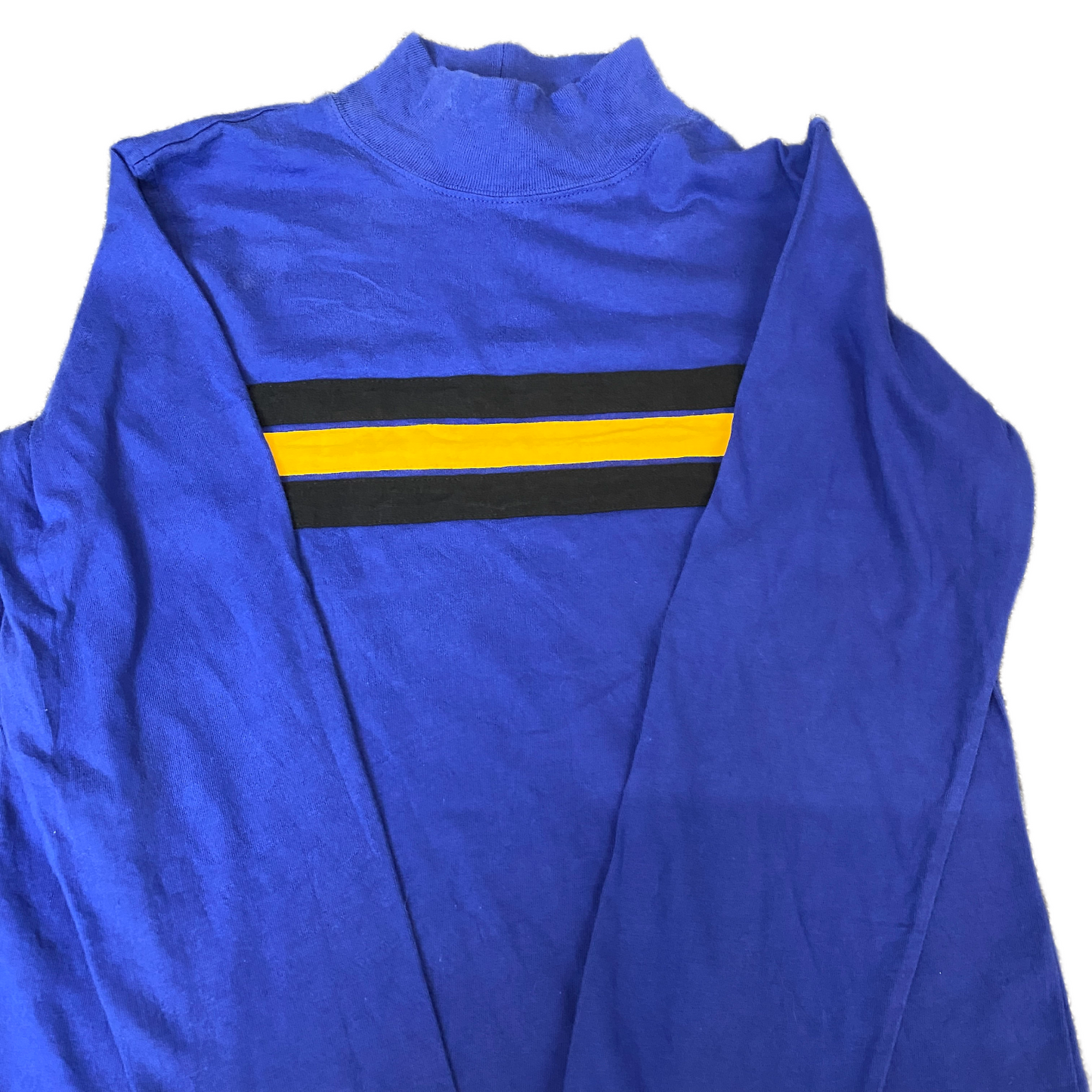 Tommy Hilfiger T-Shirt Girls S Navy Black Striped Long Sleeve Mock Neck Pullover