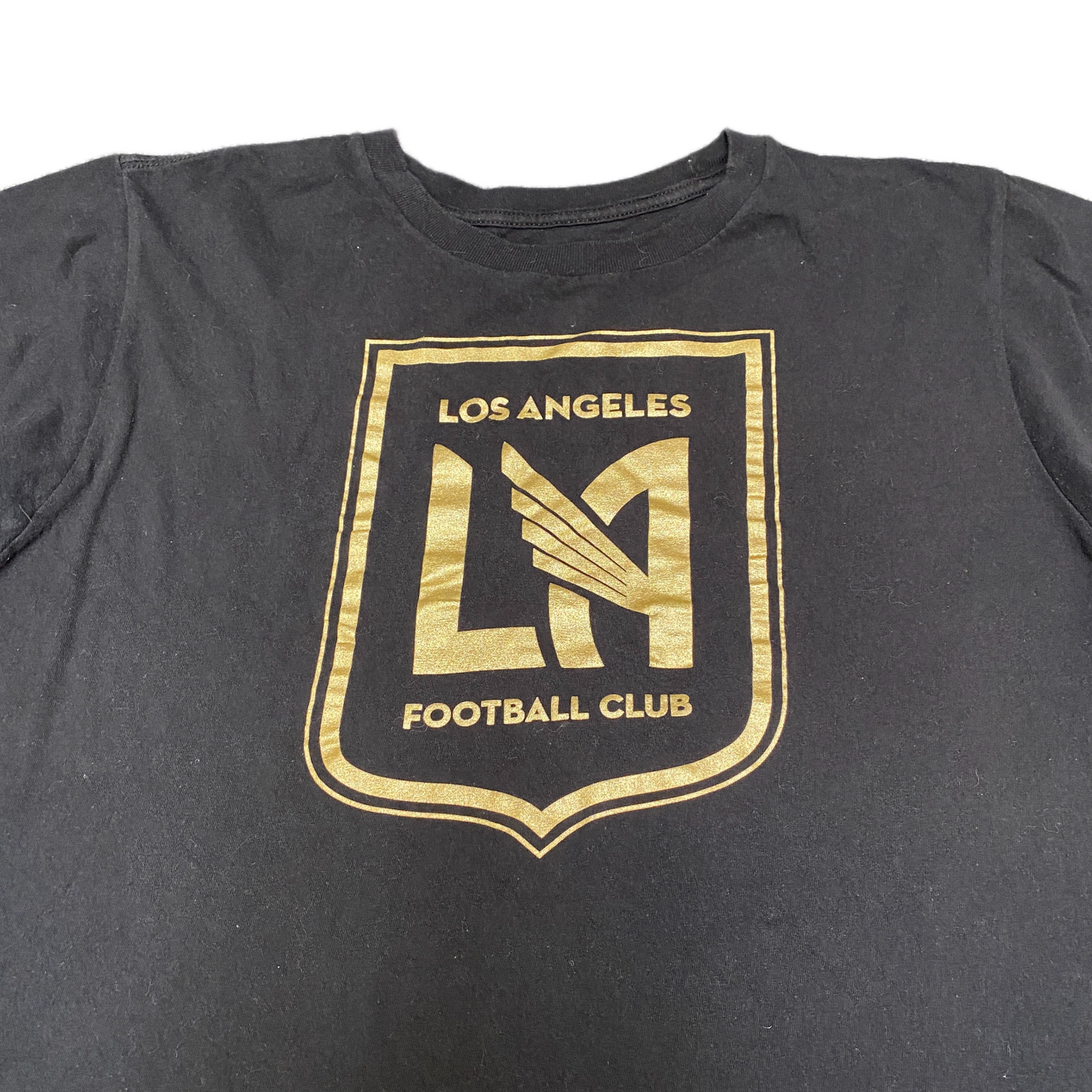 Adidas The Go-To T-Shirt Women Medium Black Los Angeles FC Graphic Crew Neck Tee