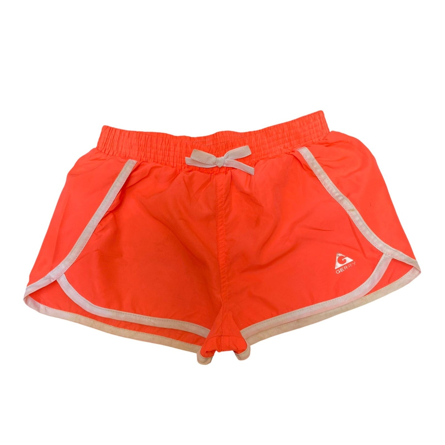 Gerry Sprinter Shorts Womens Small Orange Gym Training Elastic Waist Drawstring