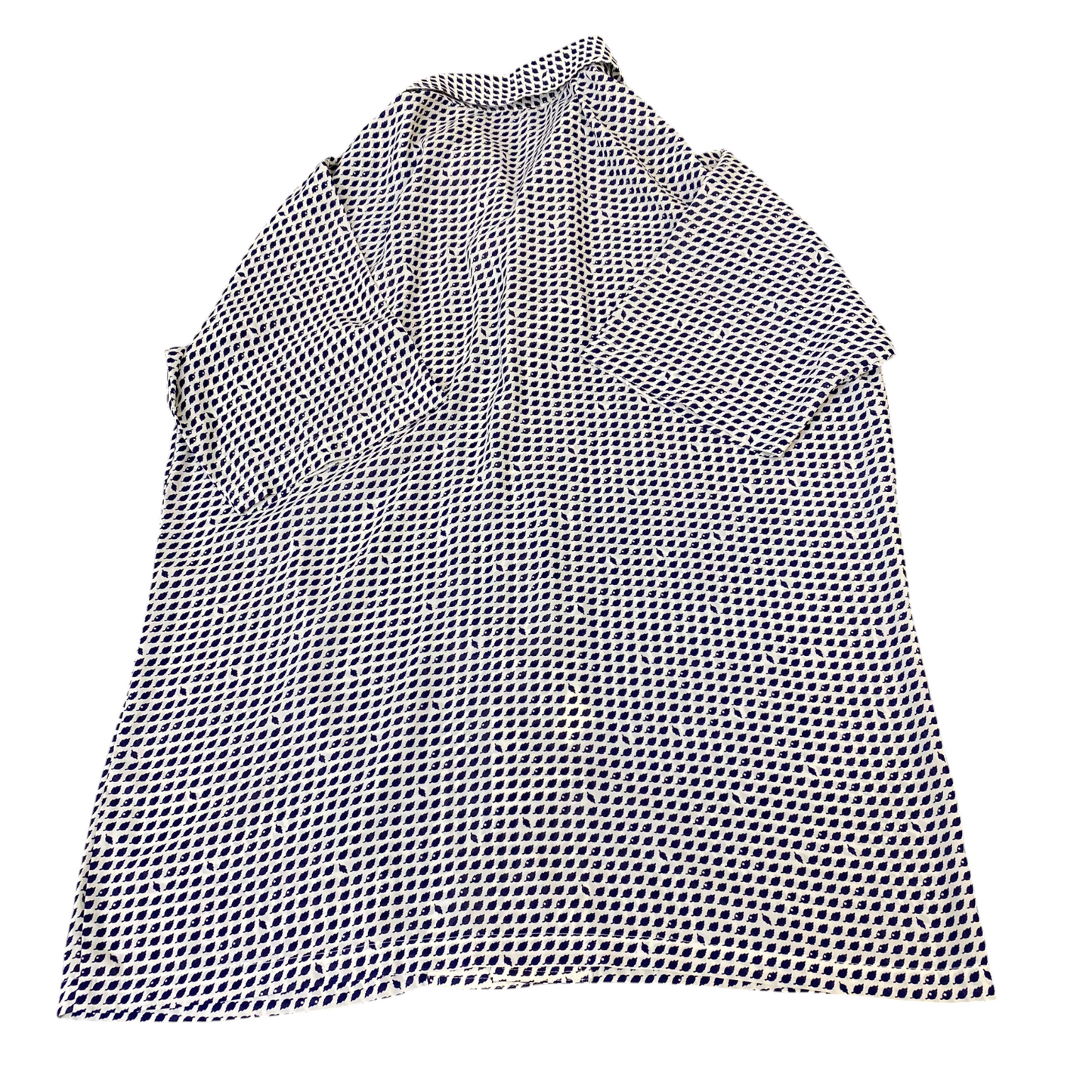 Menic Button Up Shirt Mens L White Black Leaf Print Casual Short Sleeve Collared