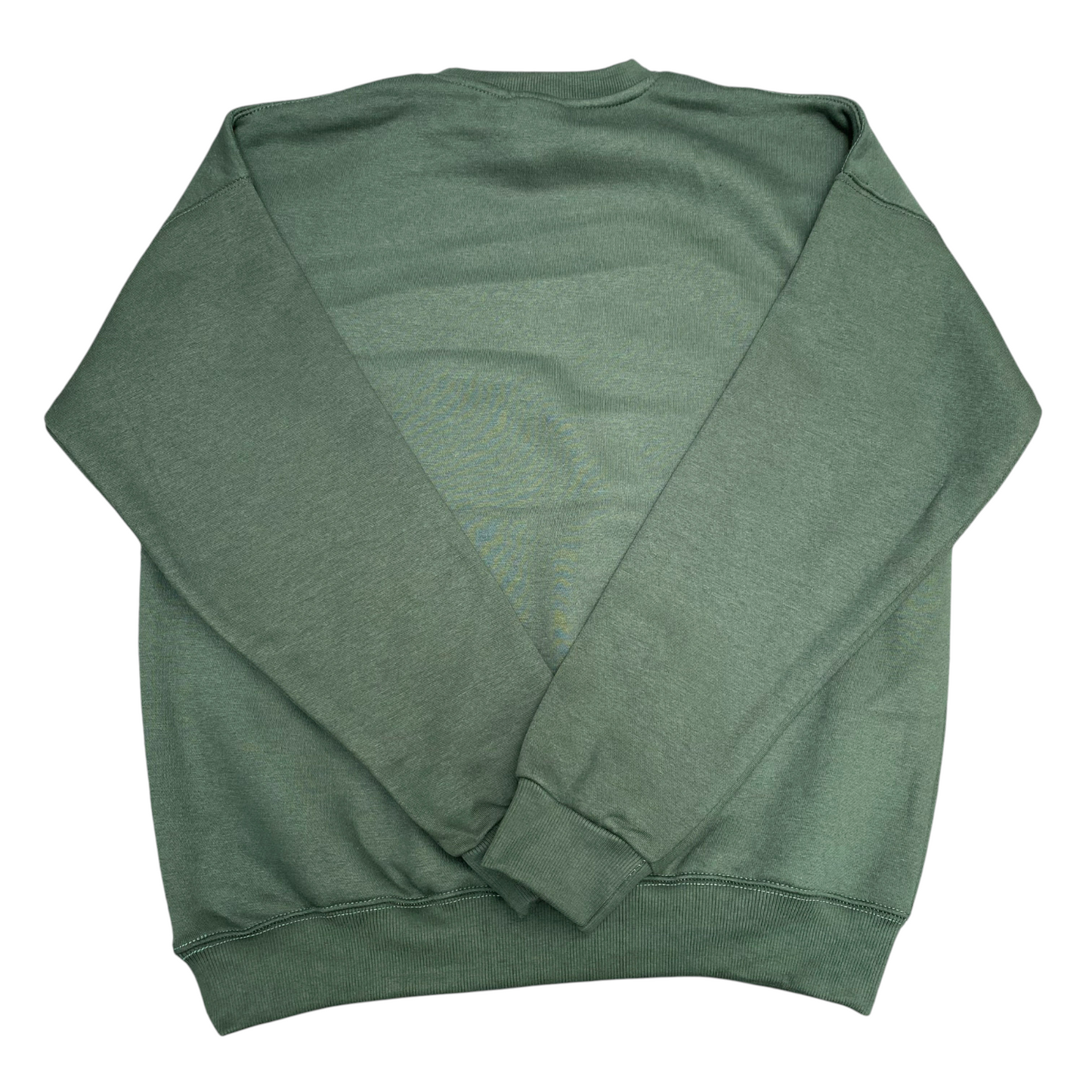 Nike Reworked Sweatshirt Mens M Green Heather Embroidered Long Sleeve Crew Neck