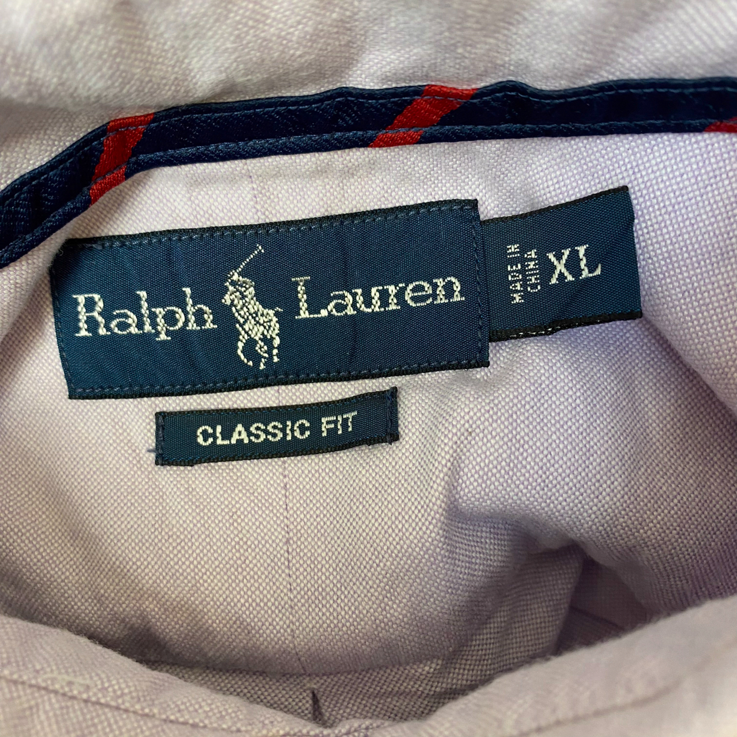 Ralph Lauren Shirt Mens XL Purple Classic Fit Long Sleeve Pony Logo Button Down