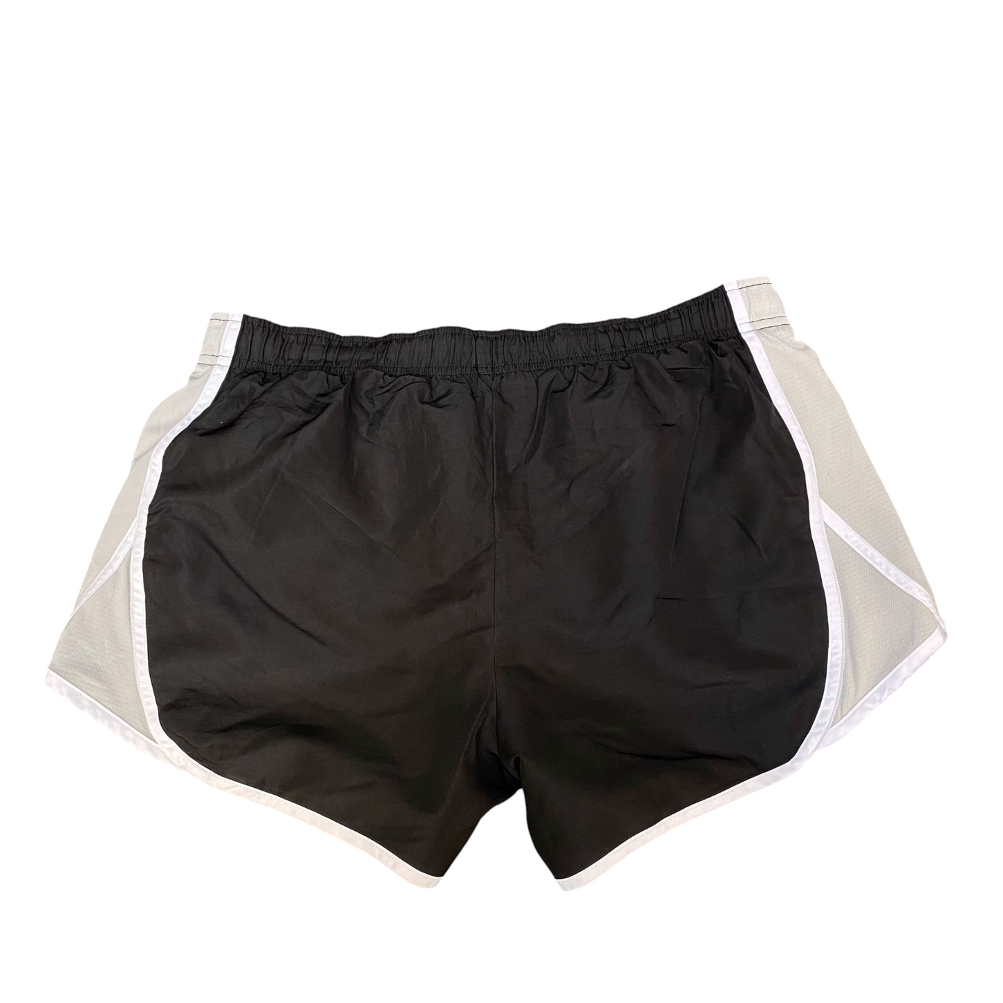 Running Sprinter Shorts Womens Medium Black Beige Athletic Work Elastic Waist