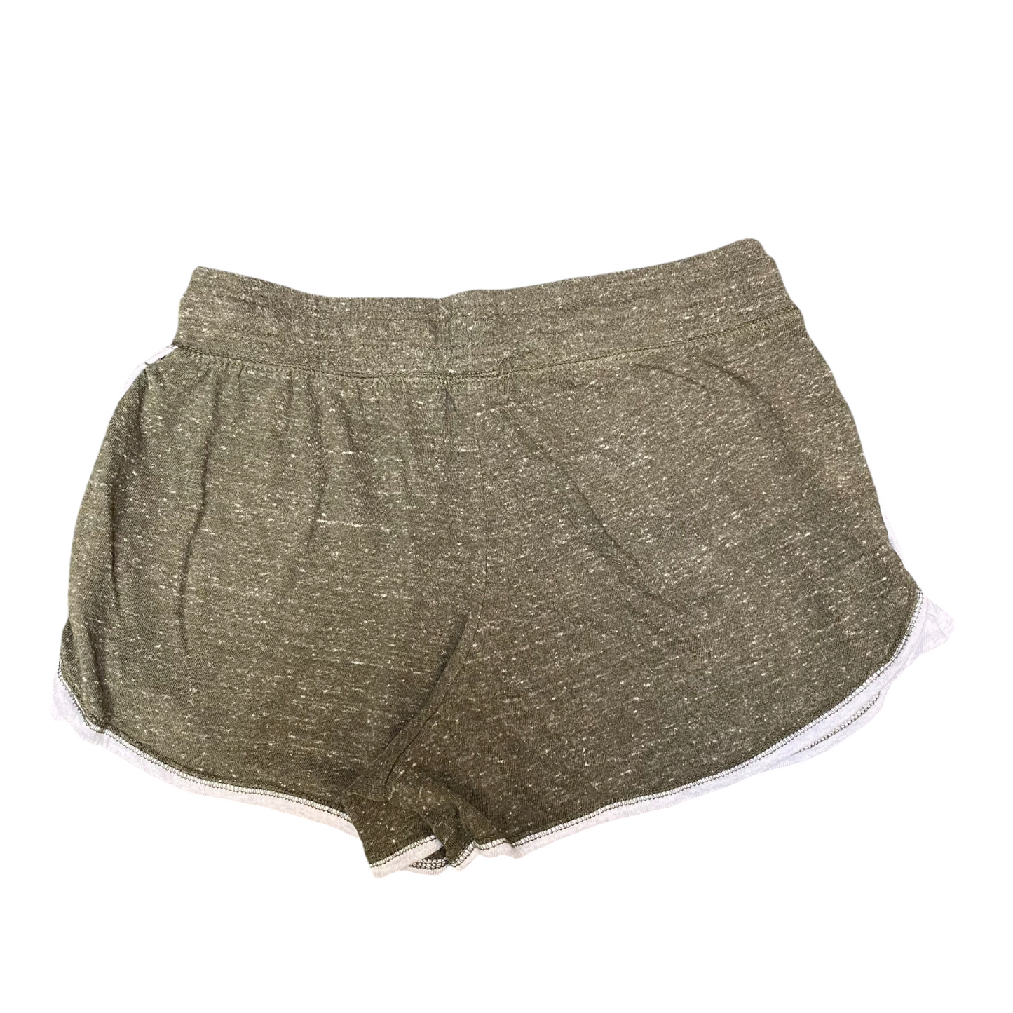 Running Sprinter Shorts Womens Large Green Athletic Fit Gym Workout Dolphin Hem