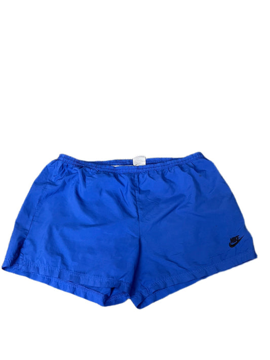 Vtg Nike Running Shorts Mens XL 37" Waist Royal Blue Lined Elastic Waist Pull On