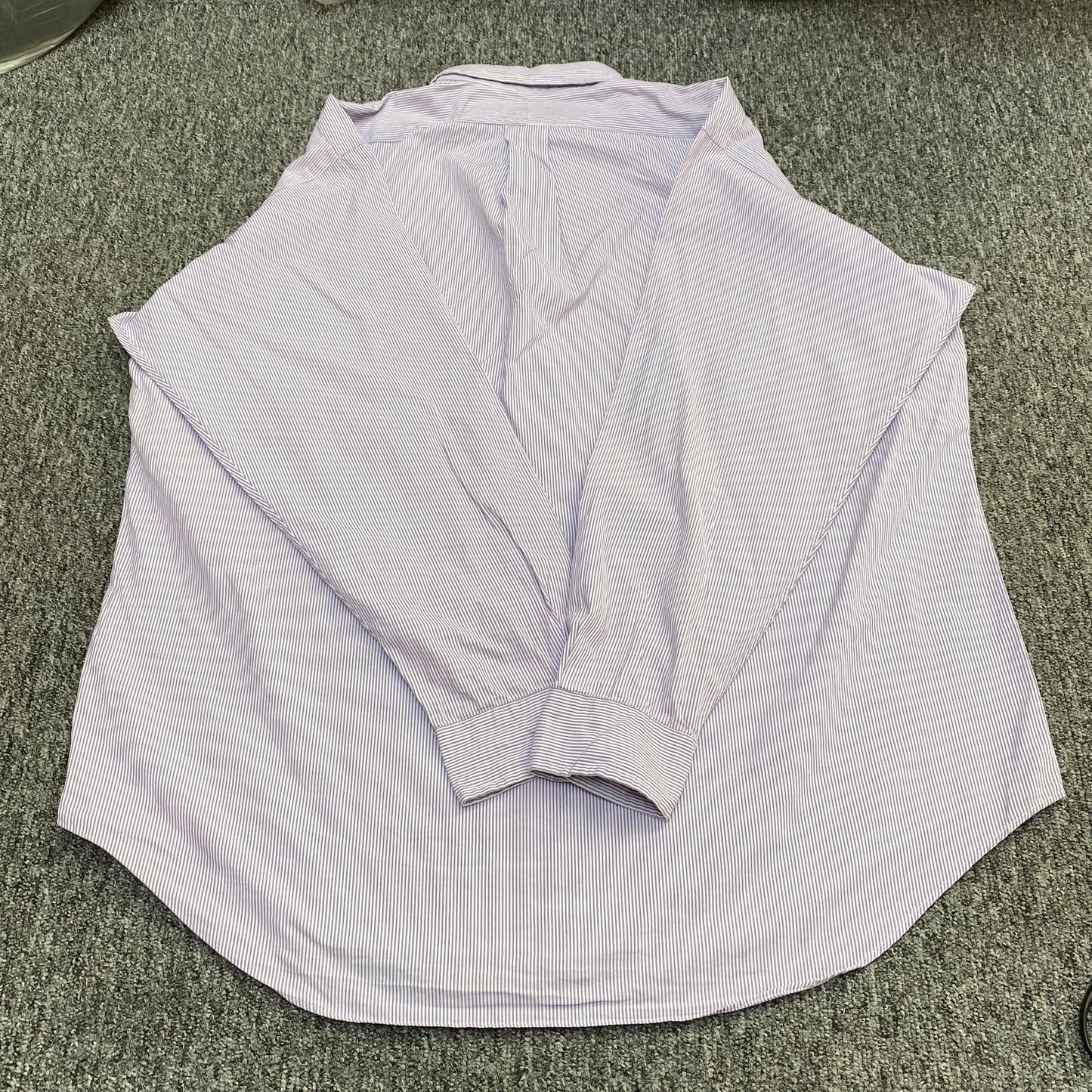 Ralph Lauren Blake Shirt Mens Large Purple White Striped Button Down Pony Logo