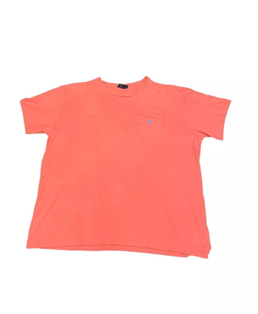 Ralph Lauren T-Shirt Pink Womens XL Front Logo