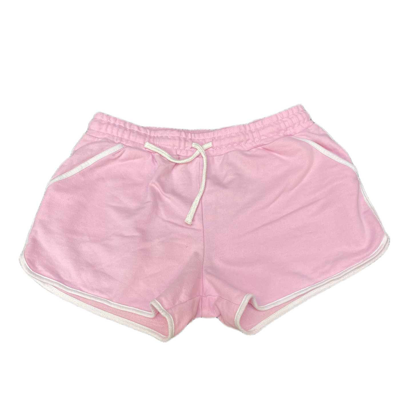 Running Sprinter Shorts Girls M 28" Waist Pink Drawstring Stretch Dolphin Hem